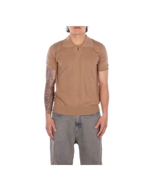 Alpha Studio Gray Polo Shirts for men