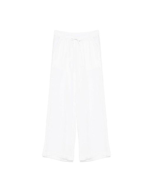 P.A.R.O.S.H. White Wide Trousers