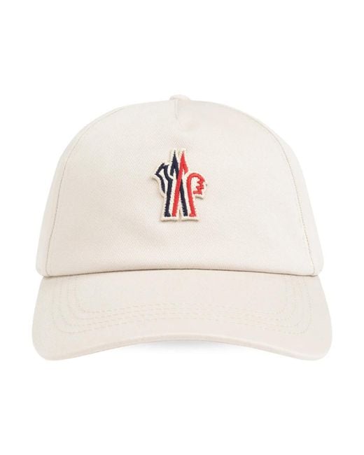 Moncler Accessoires ,Grijs ,Katoen Pet in het White voor heren