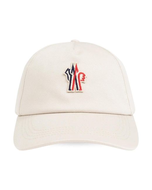 Moncler Accessoires ,Grijs ,Katoen Pet in het White voor heren