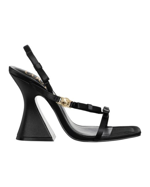 Versace Black High Heel Sandals