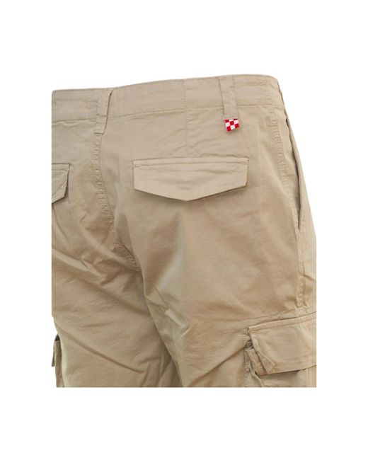 Mc2 Saint Barth Baumwoll-cargo-bermuda-shorts in Natural für Herren