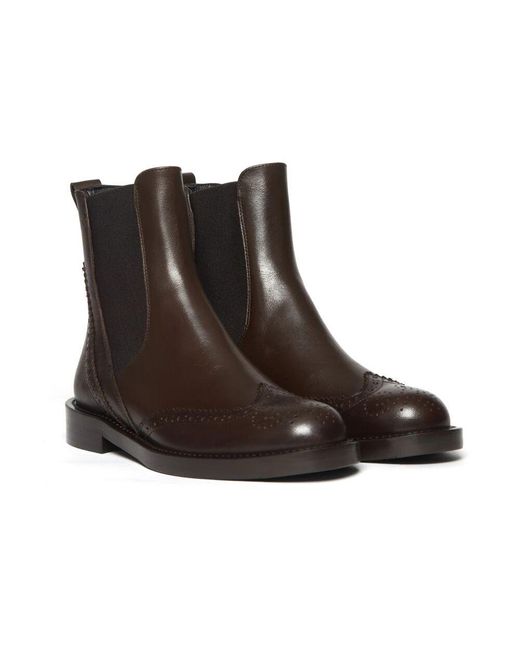 Guglielmo Rotta Brown Leder-stiefeletten