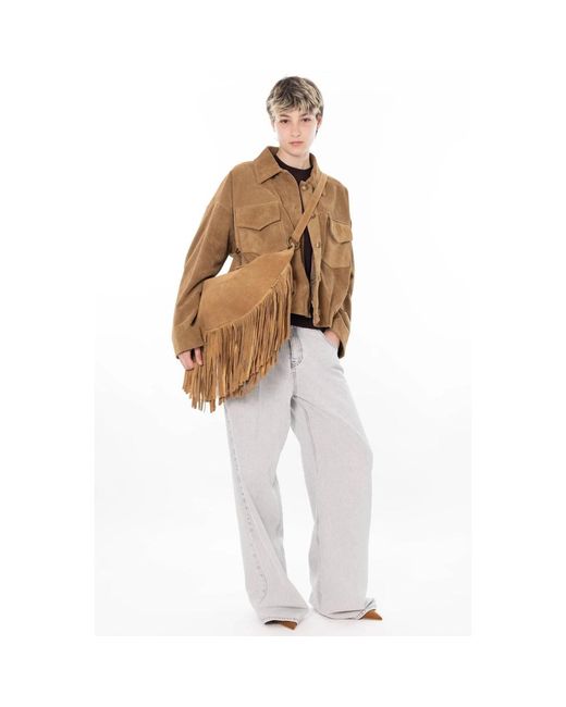 ViCOLO Brown Leather Jackets