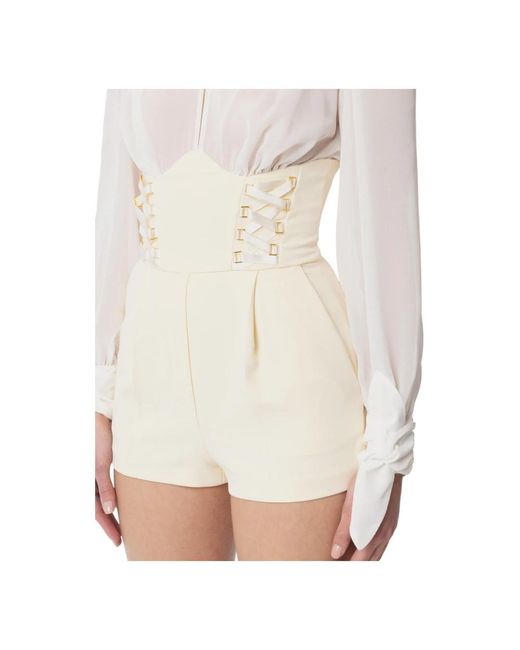 Elisabetta Franchi White Playsuits