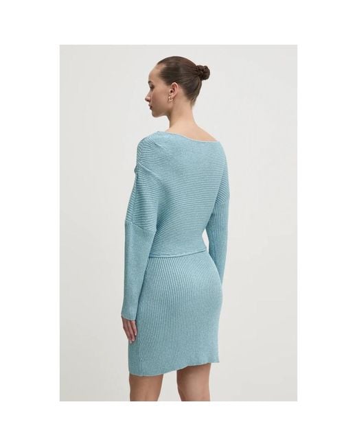 Knitted Dresses Never Fully Dressed de color Blue