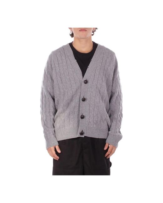 Amaranto Maglia Cardigan in het Gray voor heren