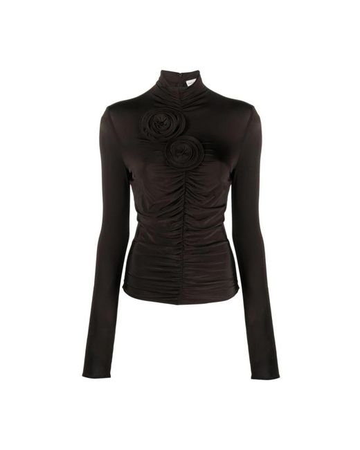 Blusa marrone blouse 01 di Magda Butrym in Black