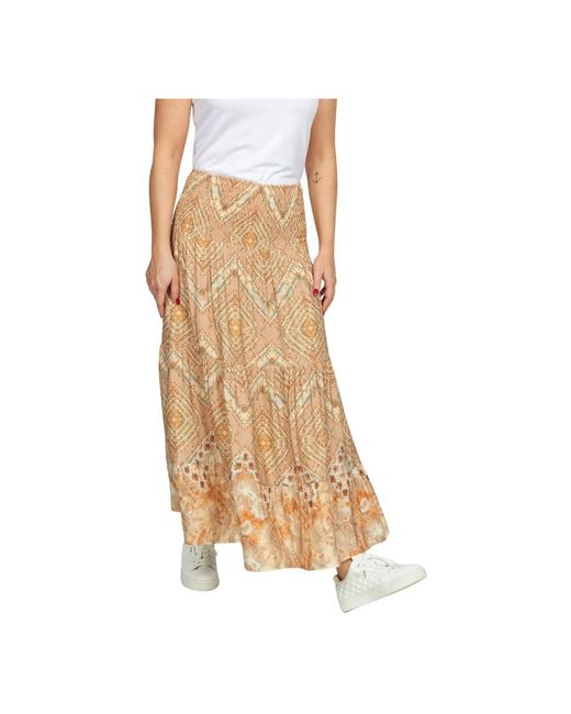 2-Biz Brown Maxi Skirts
