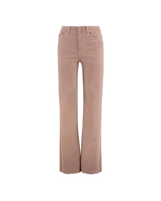 Flared Jeans Lois en coloris Pink