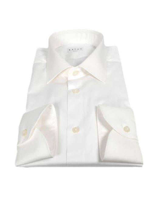 Xacus Overhemden ,Wit ,Katoen Klassieke Franse Kraag Overhemd Wit in het White voor heren