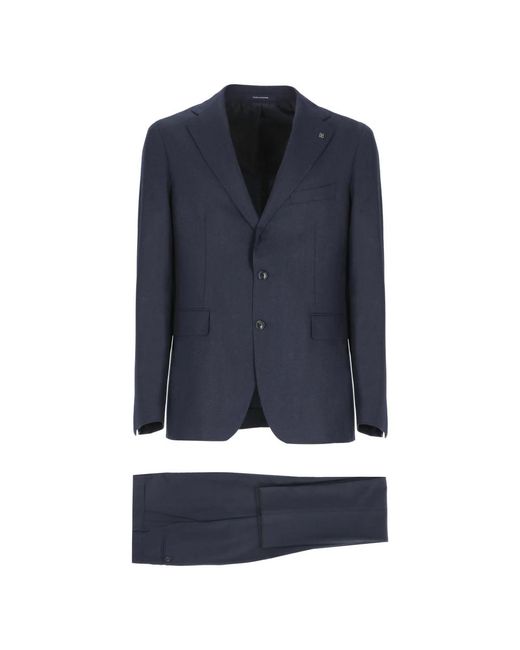 Tagliatore Single Breasted Suits in het Blue voor heren
