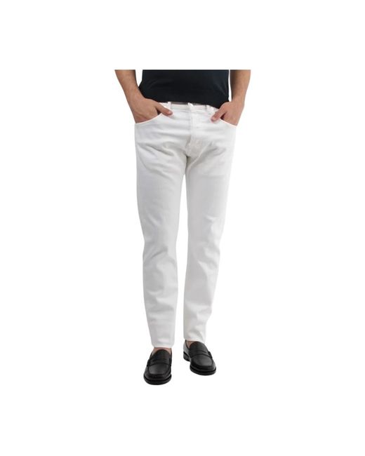 Nine:inthe:morning Weiße slim fit jeans in Gray für Herren