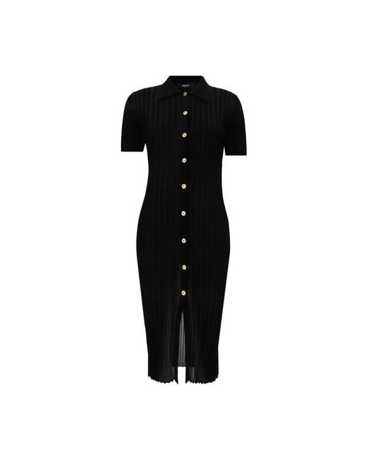Versace Black Chemisier Dress