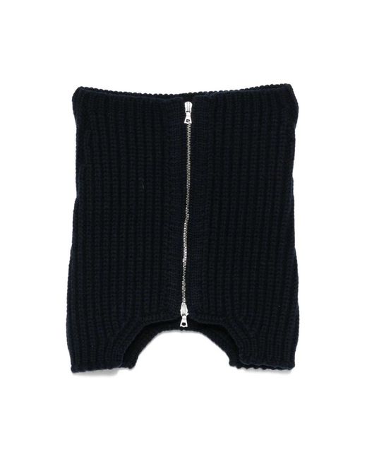 Dries Van Noten Black Winter Scarves for men