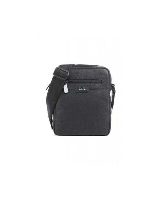 HUGO Black Cross Body Messenger for men