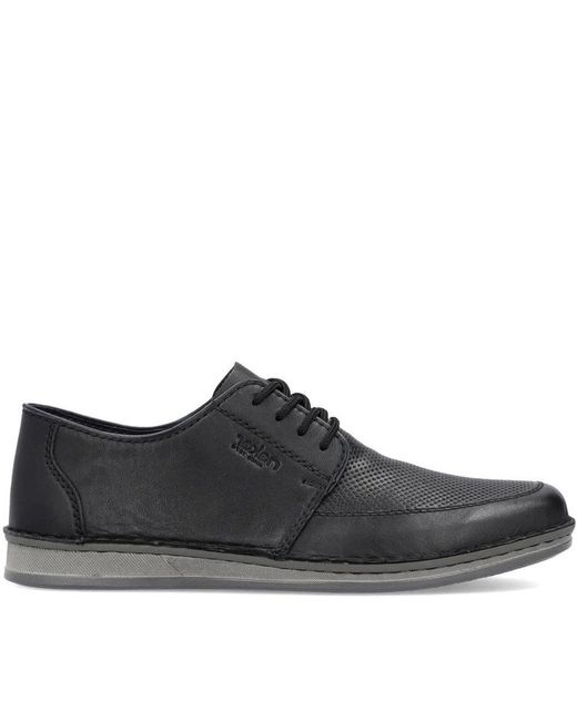 Rieker Black Laced Shoes for men