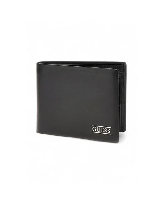 Guess Accessoires ,Zwart ,Leer New Boston Wallet in het Black voor heren