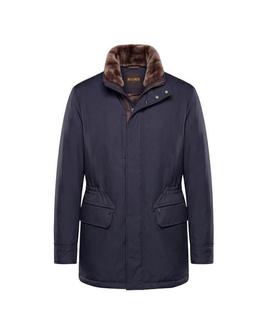 Moorer Blue Winter Jackets for men