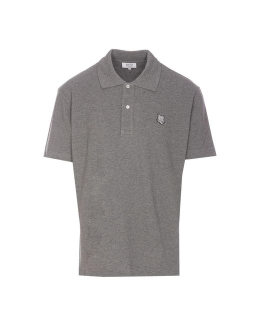Maison Kitsuné Gray Polo Shirts for men