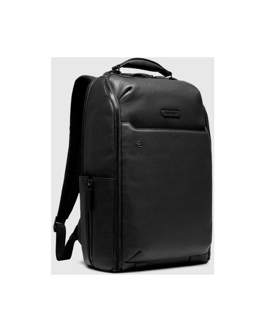 Piquadro Personalizable Travel Backpack For Laptop 14 in Black für Herren