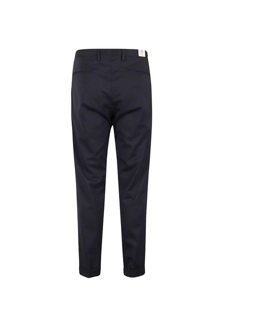 BRIGLIA Flache Bauch Wollcanvas Hose in Blue für Herren