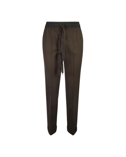 P.A.R.O.S.H. Brown Slim-Fit Trousers