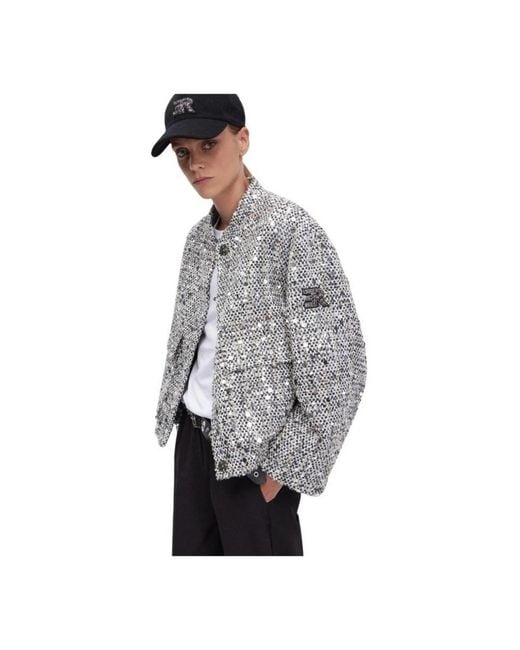 Ermanno Scervino Gray Light Jackets