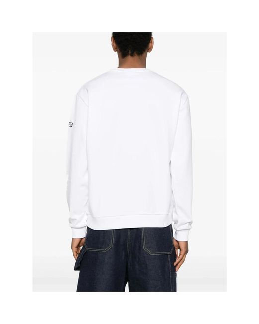 Gcds Hoodies & Sweatvesten ,Wit ,Witte Crewneck Sweater in het White voor heren
