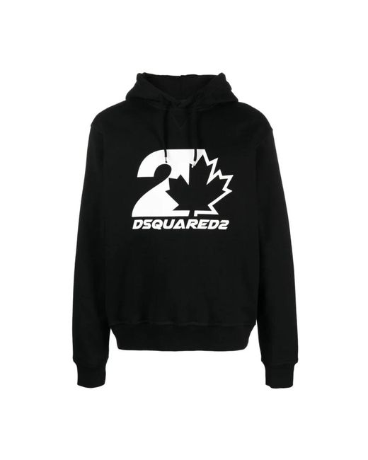 DSquared² Black Hoodies for men