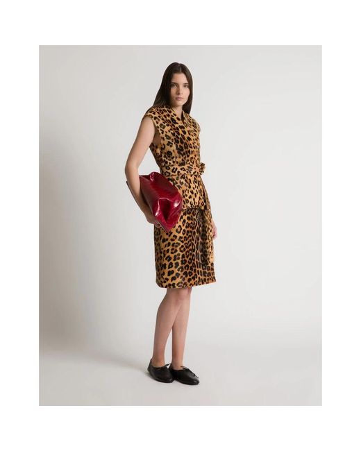Alberta Ferretti Brown Leather Skirts
