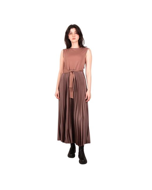 Weekend by Maxmara Kleedjes ,Bruin ,Samuele Jersey Kleid in het Brown