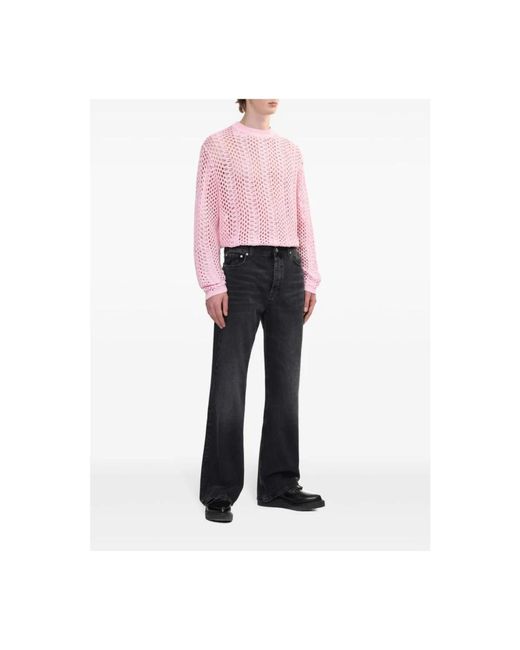 Round-Neck Knitwear Séfr de hombre de color Pink