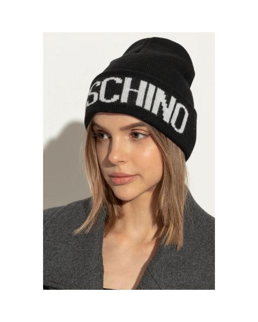 Cappello con logo di Moschino in Black