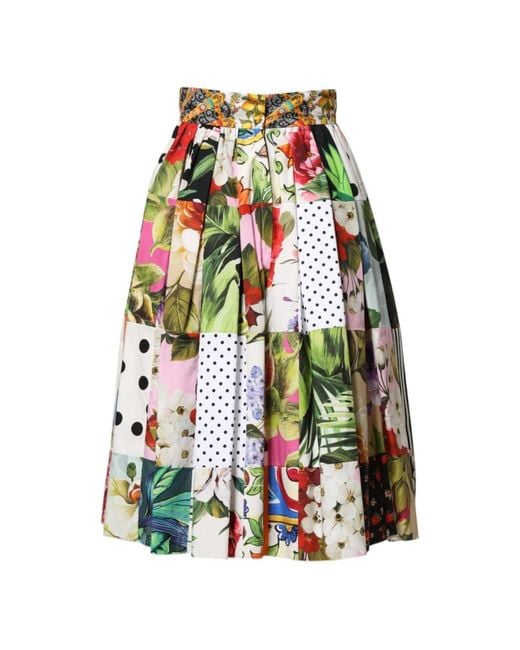 Dolce & Gabbana Blue Midi Skirts