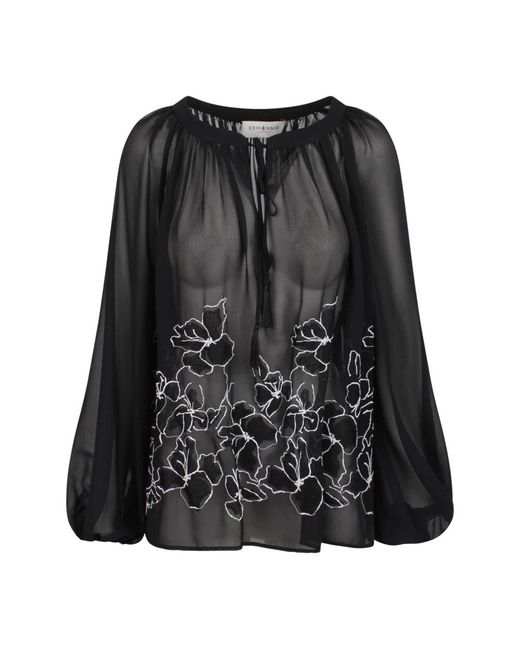 Ermanno Scervino Black Blouses