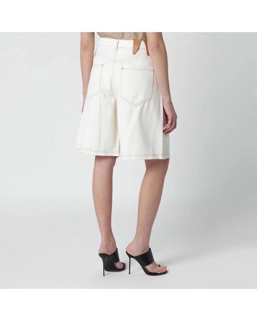 DARKPARK White Denim Shorts