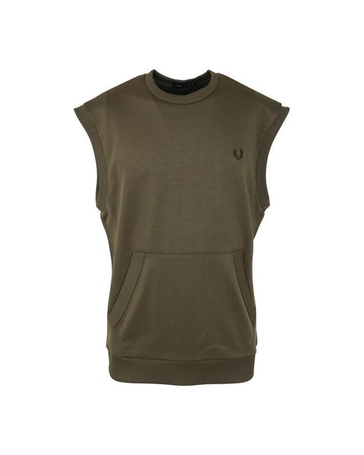 Fred Perry Green Sleeveless Tops for men