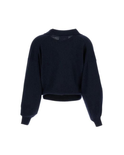 Lisa Yang Blue V-Neck Knitwear