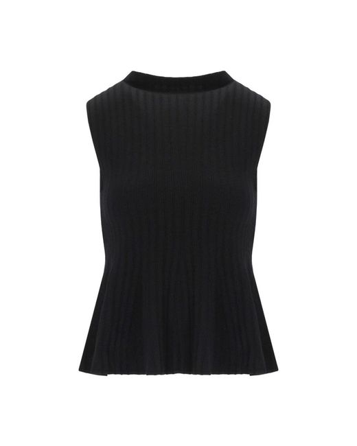 Sleeveless Tops Marella en coloris Black