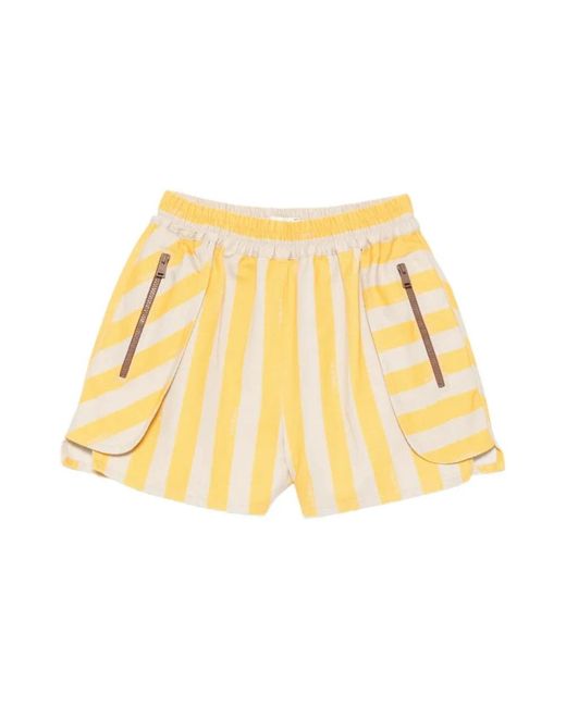 Fendi Yellow Short Shorts
