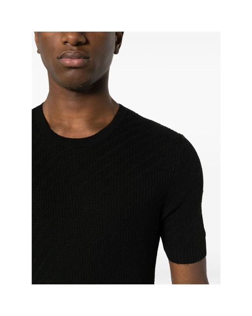 Tagliatore Schwarze t-shirts und polos kollektion in Black für Herren