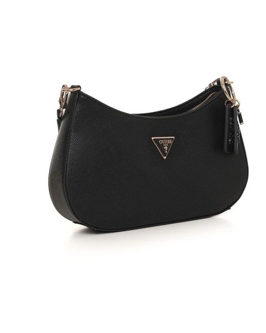 Guess Black Noelle schultertasche mit reißverschluss