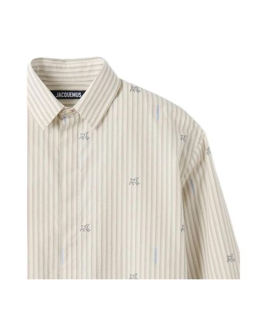 Jacquemus Gestreepte Overhemd in het White voor heren