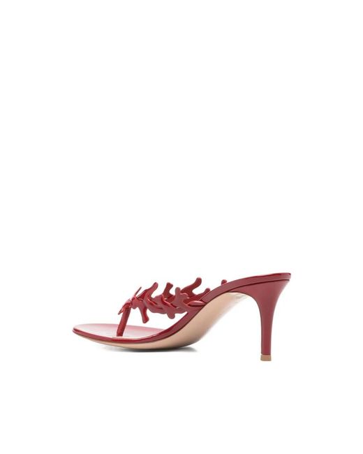 Gianvito Rossi Pink Heeled Mules