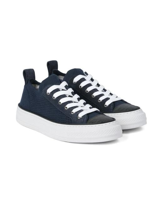 Brunello Cucinelli Blue Sneakers