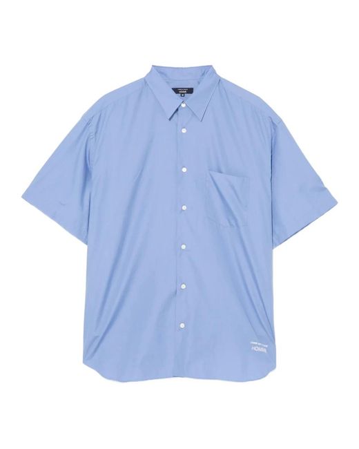 Comme des Garçons Blue Short Sleeve Shirts for men