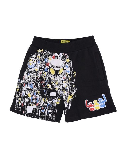 Market Black Short Shorts for men
