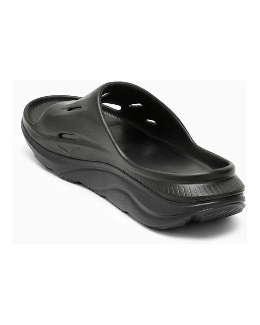 Hoka One One Black Sliders for men