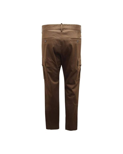 DSquared² Cargo Broek Groen Made in het Brown voor heren